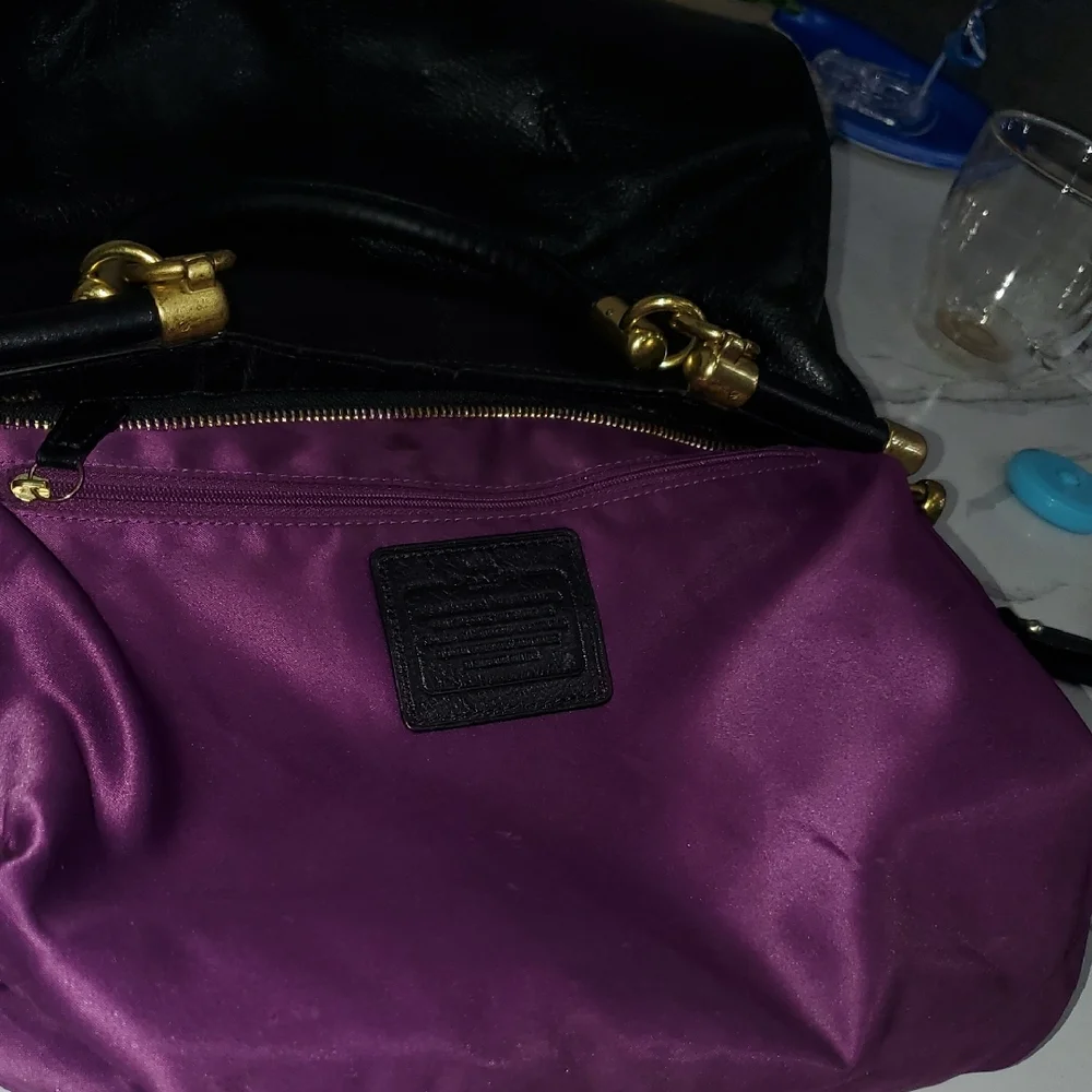 Coach Black Leather Madison Pinnacle Carrie Satchel - Picture 16 of 17